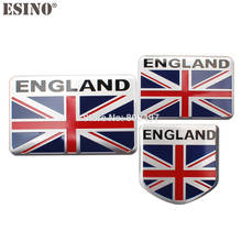 10 x Car Styling New UK England National Flag Set 3D Metal Chrome Aluminium Alloy 3D Emblem Badge Sticker Decal Auto Accessory 2024 - buy cheap