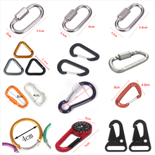 1/2/4/5/10Pcs Portable Climbing Connector Snap Hook Keychain Mountaineering Buckle Locking Carabiner Outdoor Camping Equipment 2024 - buy cheap