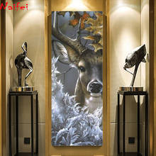 5D DIY Animal Diamond Embroidery Diamond Painting Christmas deer Cross Stitch Full square round Rhinestone elk home decor 2024 - buy cheap