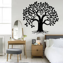 Dense leaves Tree Wall Decals Family Large Tree Of Life Vinyl Wall Stickers For Living Room Art Decor Wallpapers Hot Sale LL2801 2024 - buy cheap