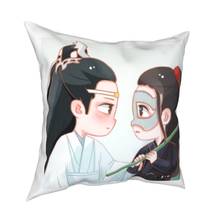 O undomed bjyx fronhas quarto chen qing ling wei wuxian lan zhan chinês lgbt capa de almofada 40*40cm 2024 - compre barato