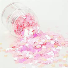 10g Ultrathin Flower Sequin 5mm Pink Cherry Blossoms Loose PET Sequins Paillettes for DIY Nails Art Manicure Decoration Confetti 2024 - buy cheap