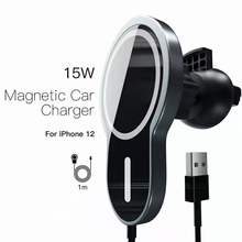 15W  Fast Charging Magnetic HaloLock Magnetic Wireless Car Charger Mount for iPhone 12 Pro Max Wireless Charger Car Phone Holder 2024 - buy cheap