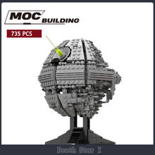 Boneco da ciência filme death star i, blocos de construção modelo moc pequeno partícula brinquedo científico presente para crianças 2024 - compre barato