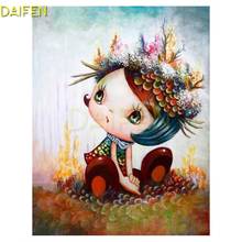 DIY3D Diamond mosaic Bubble Full Square Diamond painting Cross stitch Cartoon girl doll Full Round Diamond embroidery Succulents 2024 - buy cheap