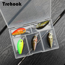 TREHOOK 36mm 3.6g 5pcs Mini Crankbait Fishing Lures Topwater Artificial Hard Bait Minnow Swimbait Wobblers Carp Fishing Lure Set 2024 - buy cheap