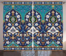 Cortina de janela de arte do marrocos, cortinas para decoração de casa, para sala de estar, natal, sala de estar 2024 - compre barato