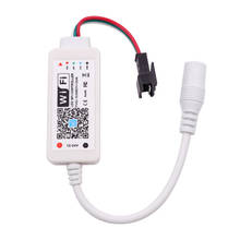 Controlador inteligente WS2811 con WiFi, tira de luces LED RGB direccionable con Control remoto por voz y APP, 12V y 24V 2024 - compra barato