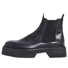 Oval seak-botas de couro genuíno masculinas, sapatos de cano alto com salto alto, luxuoso, para treino, outono e inverno 2024 - compre barato
