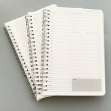 Planejador mensal de notebook em espiral a5, 2020 diário, fichário, planejamento de tempo, bloco de notas, agenda, material escolar 2024 - compre barato