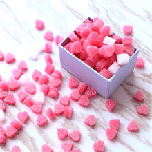 100pcs Pink Mini Heart Love Beads Foam Strip Slime Gift Box Fluffy Slime Filler Sludge Clay Packing Wedding Flower Box Filler 2024 - buy cheap