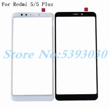 Frente de vidro exterior para xiaomi redmi 5 plus touchscreen painel redmi 5 p capa frontal lente vidro telefone substituir peça reposição 2024 - compre barato