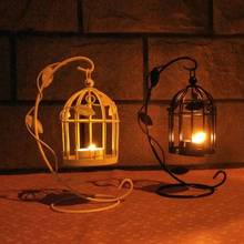 Romantic European Candle Holders Wedding Bird Cage Wrought Iron Candlestick Lantern Lamp Decor For Dinner Home Decor 2024 - buy cheap