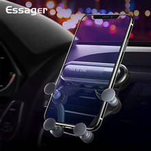 Essager гравитационный Автомобильный держатель для телефона для iPhone Xiaomi mi Air Vent Автомобильный держатель для телефона в автомобиле подставка для мобильного телефона Поддержка 2024 - купить недорого