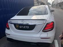 Стайлинг автомобиля для Mercedes Benz W213 E200 E300 E400 E550 E63 AMG Седан 4 двери 2016 2017 углеродное волокно задний багажник спойлер крыло 2024 - купить недорого