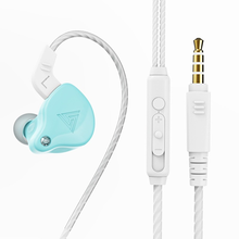 Fones de ouvido intra-auriculares qkz, fones com fio de 3.5mm para jogos e microfone, uso esportivo 2024 - compre barato