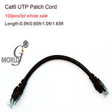 Оптовая цена, круглый кабель UTP 100 шт./лот CAT6, футов/1 фут/футов, кабели Ethernet, Сетевой провод, Соединительный шнур RJ45, кабель Lan 2024 - купить недорого