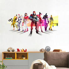 3D effect gun battle game wall stickers wallpaper for kindergarten kids room decoration vinyl stickers bedroom decals 2024 - buy cheap