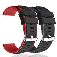 Repuesto de correa de silicona para Samsung Galaxy Watch, 46mm, 22mm, Gear S3 Frontier Classic, Gear 2 R380 2024 - compra barato