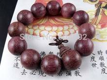 20mm Purple Light Sandal Wood Beads Tibetan Buddhism Amulet Bracelet 2024 - buy cheap