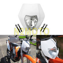 Universal Motorcycle White Headlight Front Lamp Motocross Head Light Dirt Bike For Enduro EXC KLX CRM XR DRZ RMZ RM250 YZ WR 2024 - buy cheap