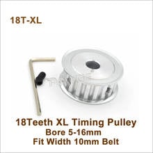 POWGE 18 Teeth XL Timing Pulley Bore 5-16mm Fit W=10mm XL Timing Belt 18T 18Teeth XL Synchronous Belt Pulley Trapezoid 18-XL AF 2024 - buy cheap