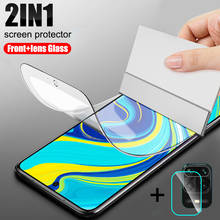 2in1 Full Cover Screen Protector Film For Xiaomi Redmi Note 9 9A 7 8 Pro Max 9s 8T K30 K20 Hydrogel Film 7A 8A Camera Lens Glass 2024 - buy cheap