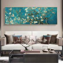 Casa decoração da parede quadros em tela van gogh flor de amêndoa flores reproduções mundialmente famosas obras de arte por van gogh imagem da parede 2024 - compre barato