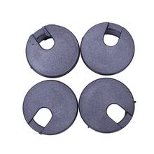 Promotion! Desk Table Computer Round Shaped Black Cable Grommet Hole Cover 35mm 4Pcs 2024 - buy cheap