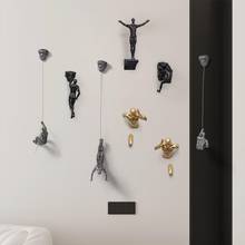 Creative Climber Sculpture Sports Figure Wall Hanging Decorations Resin Statue Figurine Crafts Home Decor Accessories 2024 - buy cheap