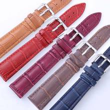 New 12MM 14MM 16MM 18MM 20MM 22MM 24mm smooth grain genuine leather (cow split) watches band watch strap men and women straps 2024 - buy cheap