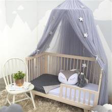 1Pc Nordic Kid Baby Polyester Bed Canopy Upper Crown Ornament Round Dome Hanging Mosquito Net Tent Bedroom Decor 2024 - buy cheap
