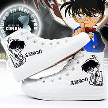 Zapatos de lona con dibujos animados para mujer, calzado informal y cómodo para cosplay, con ESTUCHE DE ALTA ayuda, con diseño de Detective Conan 2024 - compra barato