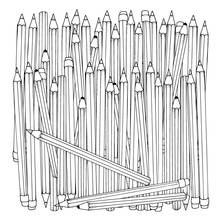 ZhuoAng Pencil Background Clear Stamps For DIY Scrapbooking/Card Making/Album Decorative Silicone Stamp Crafts 2024 - buy cheap