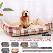 Cama de cachorro, tecido quente, para animais de estimação, pequeno e médio 2024 - compre barato