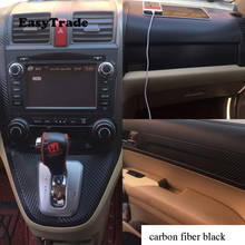 Pegatinas de fibra de carbono para coche, conjunto de pegatinas para Interior, embellecedor, accesorios, para Honda CRV 2007, 2008, 2009, 2010, 2011 2024 - compra barato