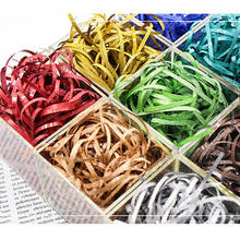 50g/100g pack Flash Raffia Glitter Silk Valentine's Day Birthday Gift Box Decor Filling Packaging Access wedding party decor