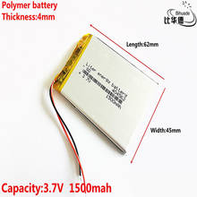 Batería de energía de litio de buena calidad de 3,7 V,1500mAH, 404562 polímero de iones de litio/Li-ion para tableta, pc, GPS,mp3,mp4 2024 - compra barato
