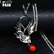2021 модное персидское ожерелье с натуральным камнем из нержавеющей стали для женщин ожерелье серебряного цвета ювелирные изделия bijoux femme N20141 2024 - купить недорого