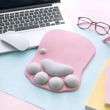 Cute Cat Paw Mouse Pad Nonslip Silicone Mice Mat PC Computer Wrist Rest Support 77HA 2024 - buy cheap