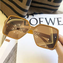Moda óculos de sol polarizados de grandes dimensões design da marca dos homens retro quadrado óculos de sol 2024 - compre barato