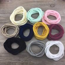 10 pçs/lote Super Fina e Macia de Nylon Headbands Não Deixar Nenhuma Marca Skinny Headband Para Crianças DIY Acessórios Para o Cabelo Das Meninas Do Bebê Cabeça wraps 2024 - compre barato