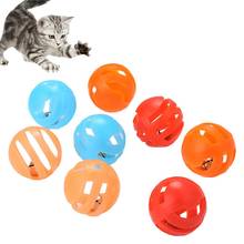 5 шт. Забавный котенок питомец полый колокольчик игра шарики для жевания упражнения интерактивная игра игрушка 2024 - купить недорого