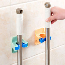 2Pcs/lot Home Clip Mop Hooks No Trace Mop Holder Bathroom Rack Bathroom Hanger Wall Mounted Self Adhesive Storage Rack Clip 2024 - buy cheap
