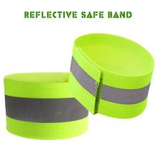 Safety 1/2pcs Reflective Safe Band Strap Wrist Leg Ankle Fluorescent Green Warning Belt Night Running Cycling Jogging Wristband 2024 - buy cheap