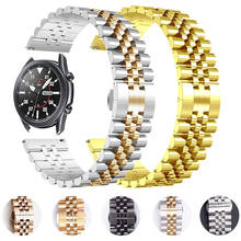 Correa de acero inoxidable para Samsung Galaxy Watch 3, pulsera de 41mm 45mm S3 42/46mm para Active 2 Gear Sport/S2 20/22mm 2024 - compra barato