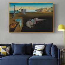 The Persistence of Memory By Salvador Dali Canvas Paintings On The Wall Art Posters And Prints Famous Art Pictures Home Decor 2024 - buy cheap