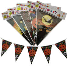 Halloween Decoration Pumpkin Skull Dot Bunting Pennant Flag Props Ghost Banner Garland Halloween Party Supplies Home Decor zz11 2024 - buy cheap