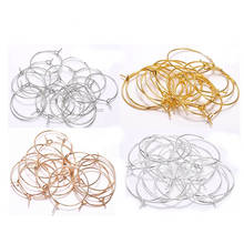 50PCS 20/25/30/35mm Metal Earrings Round Ear Hook Earring Wires DIY Jewelry Accessories 2024 - buy cheap