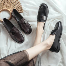 Женские лоферы; Студенческая обувь для девушек; JK; Обувь для униформы; Лоферы с квадратным носком; Повседневная обувь на низком каблуке с металлическими вставками 2024 - купить недорого